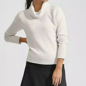 Athleta Breckinridge Turtleneck‎ Sweater Dove White
